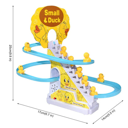 Climbing Stairs Track Toys Electric Duck